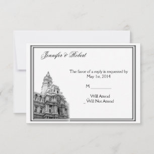 Philadelphia Destination Wedding Response Card