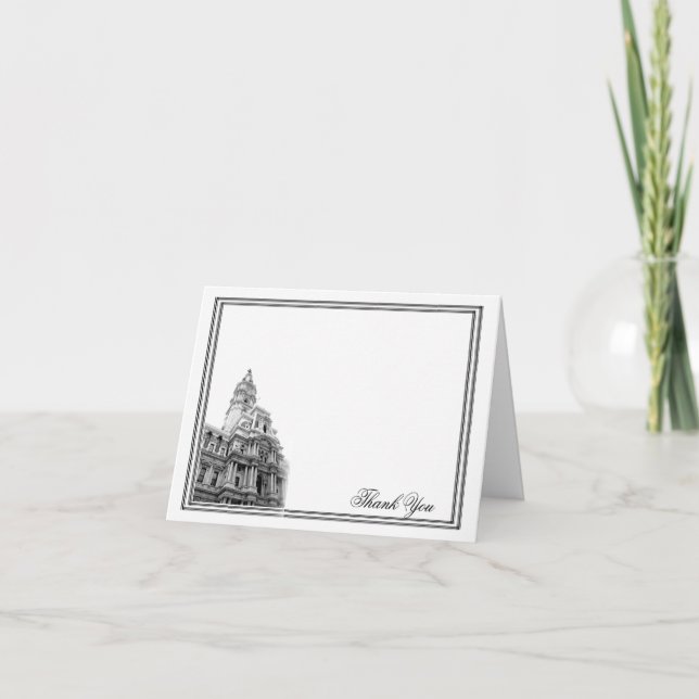 Philadelphia Destination Wedding Thank You (Front)