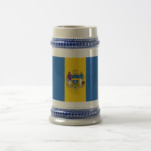 Philadelphia Flag Beer Stein