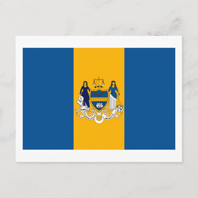 Philadelphia Flag Postcard (Front)