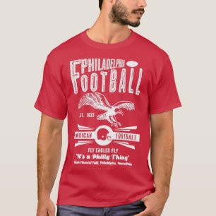 Philadelphia Football Est 1933 Fly Eagles Fly Vint T-Shirt