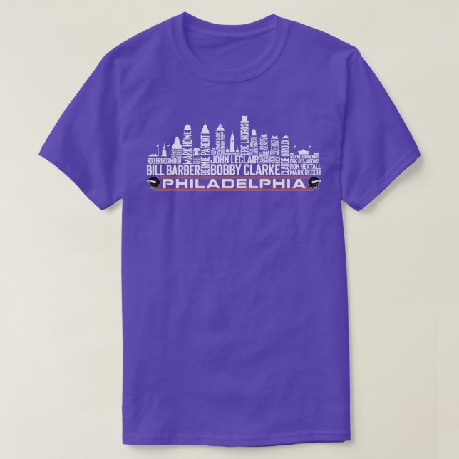 Philadelphia Hockey Team All Time Legends Philadel T-Shirt (Design Front)