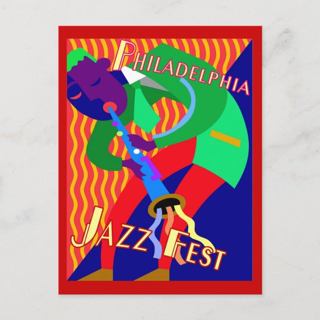 Philadelphia Jazz Fest Postcard (Front)