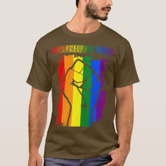 Philadelphia LGBT Pride Month LGBTQ Rainbow Flag F T-Shirt