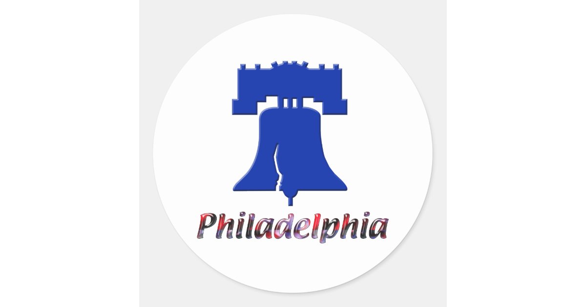 Philadelphia Liberty Bell Classic Round Sticker | Zazzle