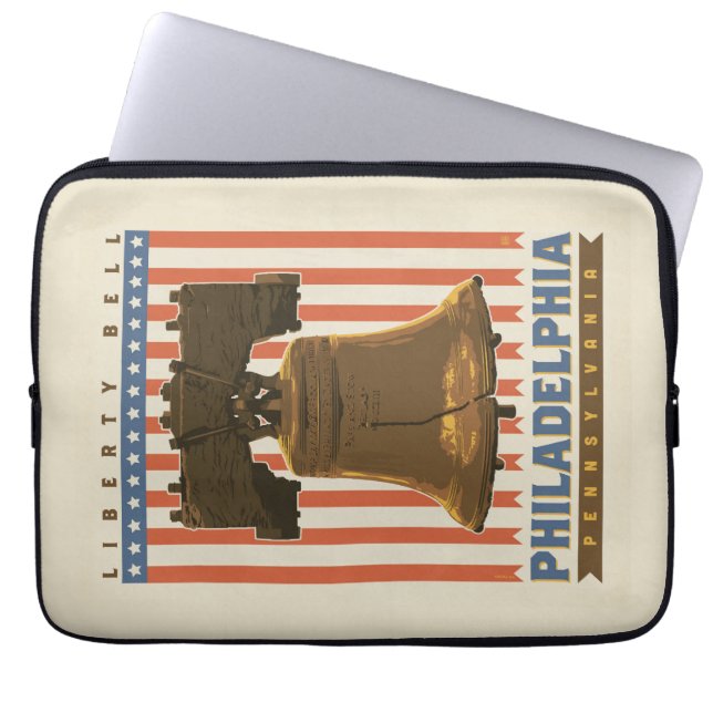 Philadelphia | Liberty Bell Laptop Sleeve (Front)
