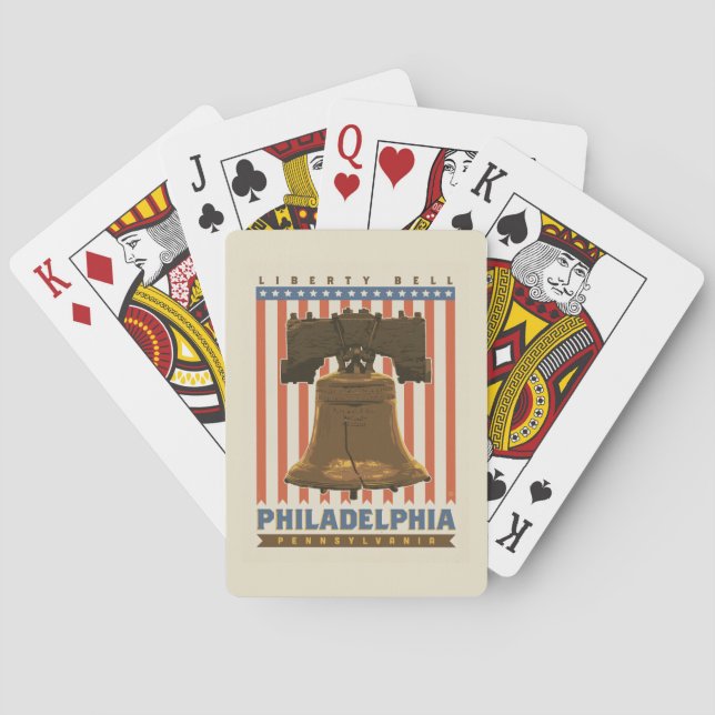 Philadelphia | Liberty Bell Poker Cards (Back)
