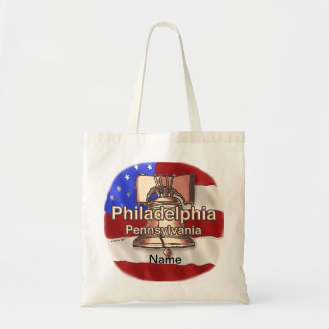 Philadelphia Liberty Bell Tote Bag (Front)