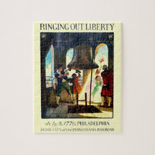 Philadelphia Liberty on The Pennsylvania Railroad Jigsaw Puzzle