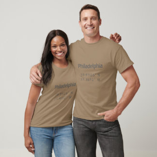 Philadelphia Longitude Latitude T-Shirt