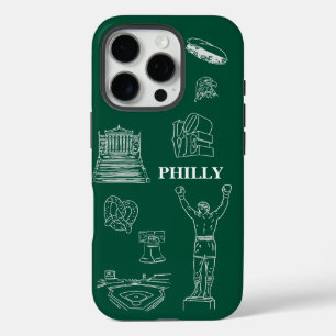 Philadelphia lover iPhone 16 pro case
