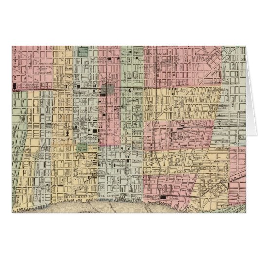 Philadelphia Map by Mitchell Cards (Front Horizontal)