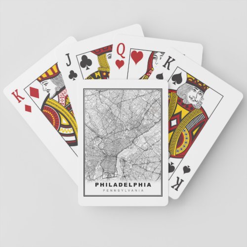 Philadelphia Map Poker Cards