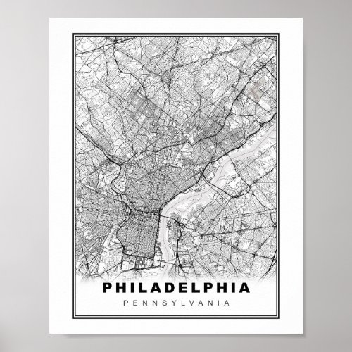 Philadelphia Map Poster