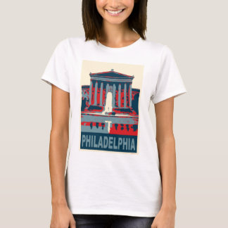 Philadelphia Museum in Blue T-Shirt