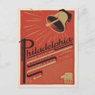 Philadelphia, PA - Brotherly Love Postcard
