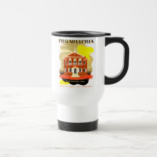Philadelphia Pa. Carpenters Hall, WPA 1936 Travel Mug