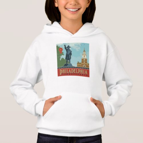 Philadelphia PA  Independence Hall Hoodie