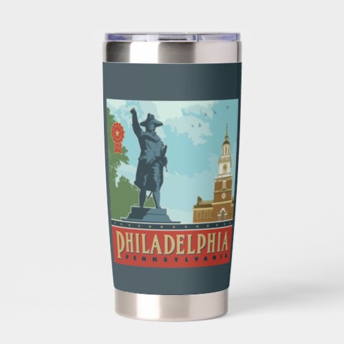 Philadelphia PA  Independence Hall Insulated Tumbler