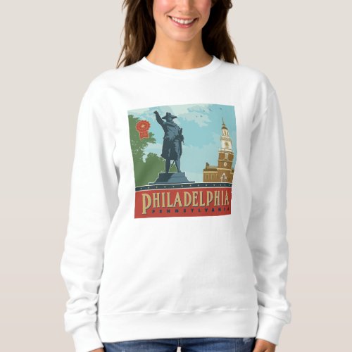 Philadelphia PA  Independence Hall Sweatshirt