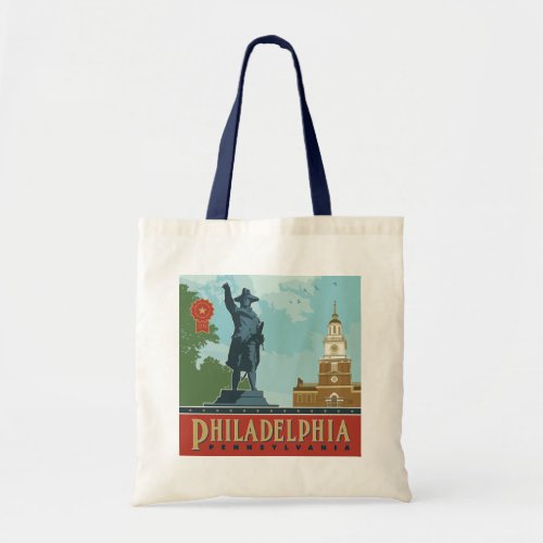 Philadelphia PA  Independence Hall Tote Bag