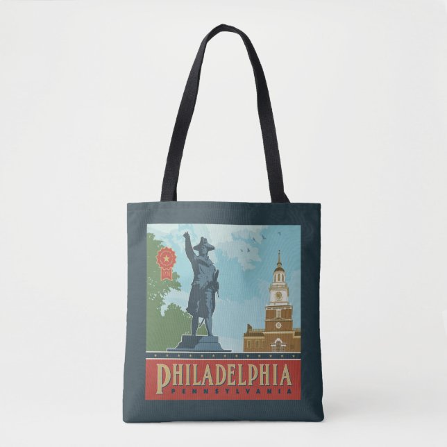Philadelphia, PA | Independence Hall Tote Bag (Front)