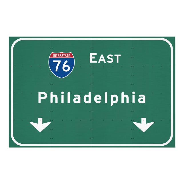 Philadelphia pa Interstate Highway Freeway Road : Photo Print (Front)