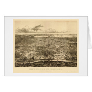 Philadelphia, PA Panoramic Map - 1857