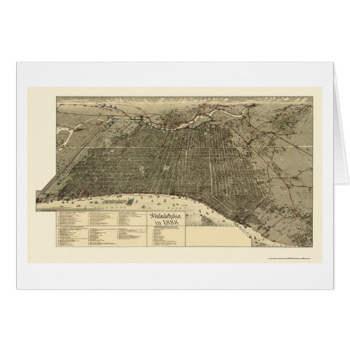Philadelphia PA Panoramic Map _ 1888