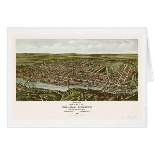 Philadelphia PA Panoramic Map _ 1907