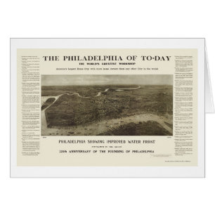 Philadelphia, PA Panoramic Map - 1908