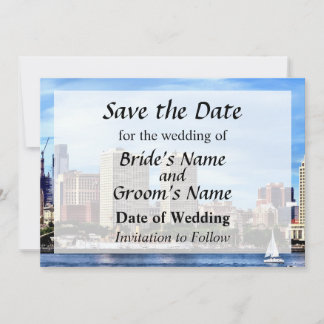 Philadelphia Pa Skyline Save the Date