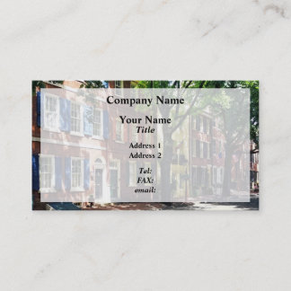 Philadelphia PA - Society Hill Street Business Card