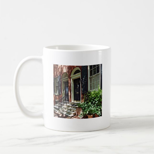 Philadelphia PA - Street in Society Hill Coffee Mug (Left)