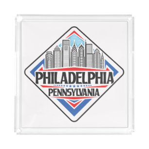 Philadelphia Pennsylvania Acrylic Tray