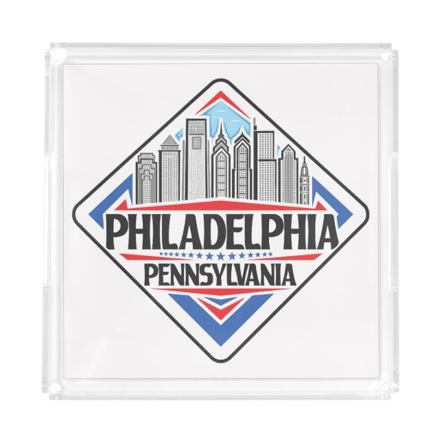 Philadelphia Pennsylvania Acrylic Tray (Front)