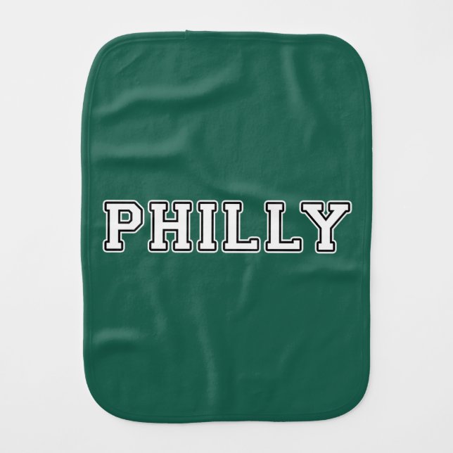 Philadelphia Pennsylvania Baby Burp Cloth (Front)