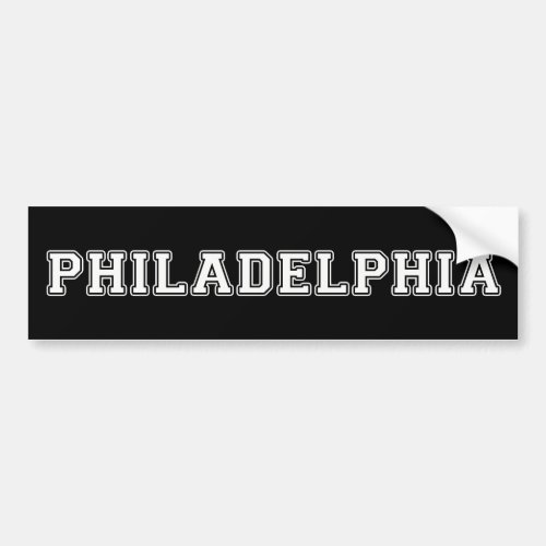 Philadelphia Pennsylvania Bumper Sticker