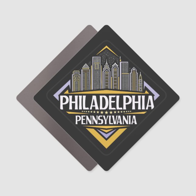 Philadelphia Pennsylvania Car Magnet (Front)