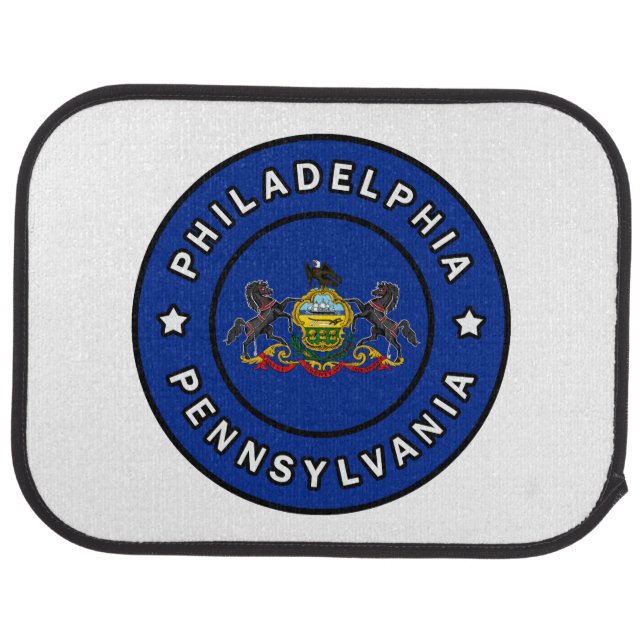 Philadelphia Pennsylvania Car Mat (Rear)