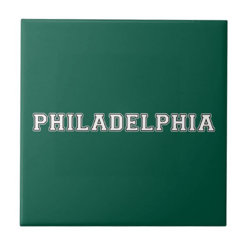 Philadelphia Pennsylvania Ceramic Tile