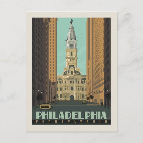 Philadelphia Pennsylvania  City Hall Postcard