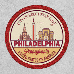 Philadelphia Pennsylvania City Skyline Emblem Patch