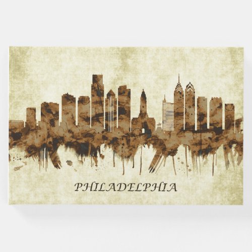 Philadelphia Pennsylvania Cityscape Guest Book