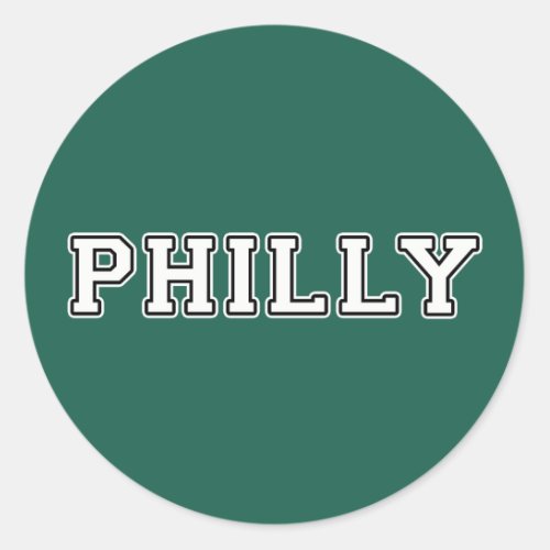 Philadelphia Pennsylvania Classic Round Sticker