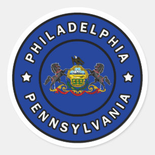 Philadelphia Pennsylvania Classic Round Sticker