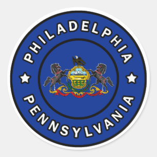 Philadelphia Pennsylvania Classic Round Sticker