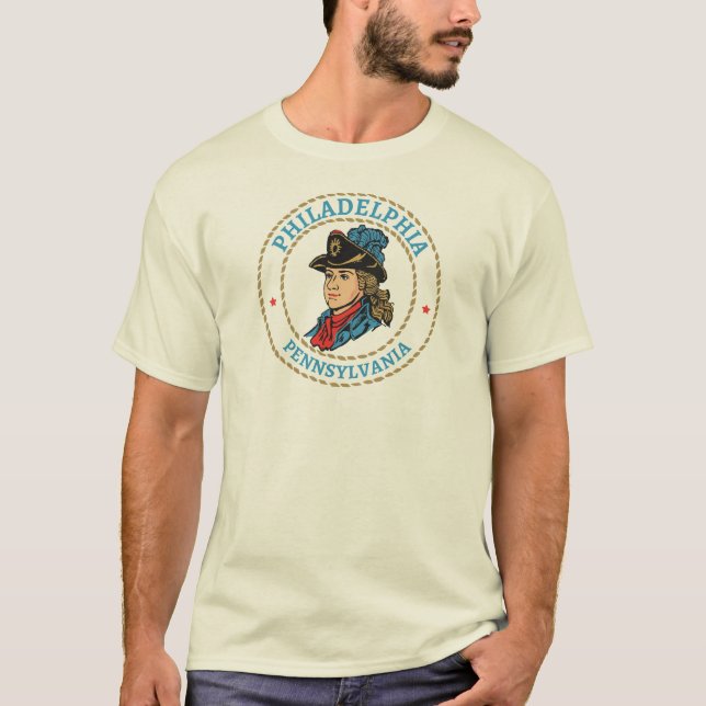 Philadelphia Pennsylvania Colonial T-Shirt (Front)