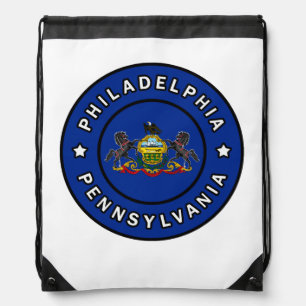 Philadelphia Pennsylvania Drawstring Bag