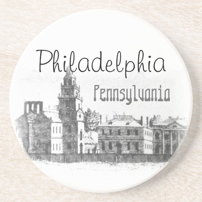Philadelphia, Pennsylvania Drink Coaster (Front)